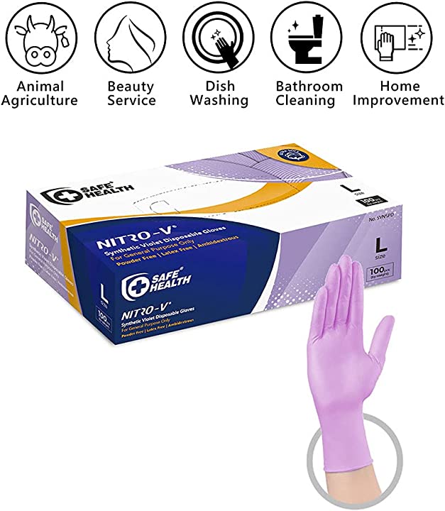 Purple Nitro-V Gloves (Industrial)