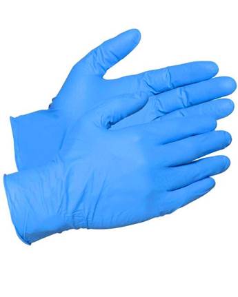 Blue Nitrile Gloves (Industrial) Picture