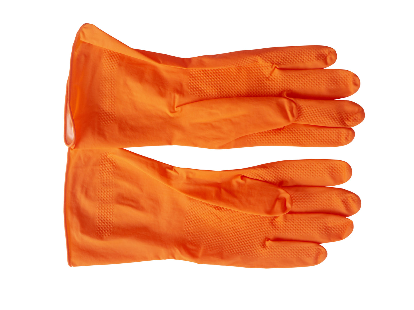 Orange Diamond Grip Nitrile Gloves (Industrial)