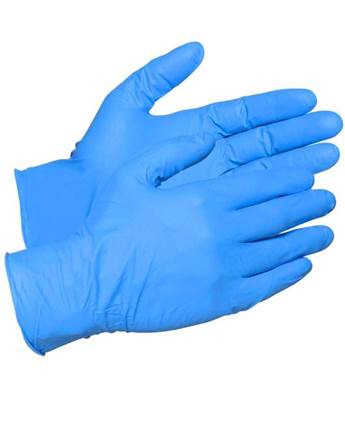 Blue Nitrile Gloves (Industrial) Product Image