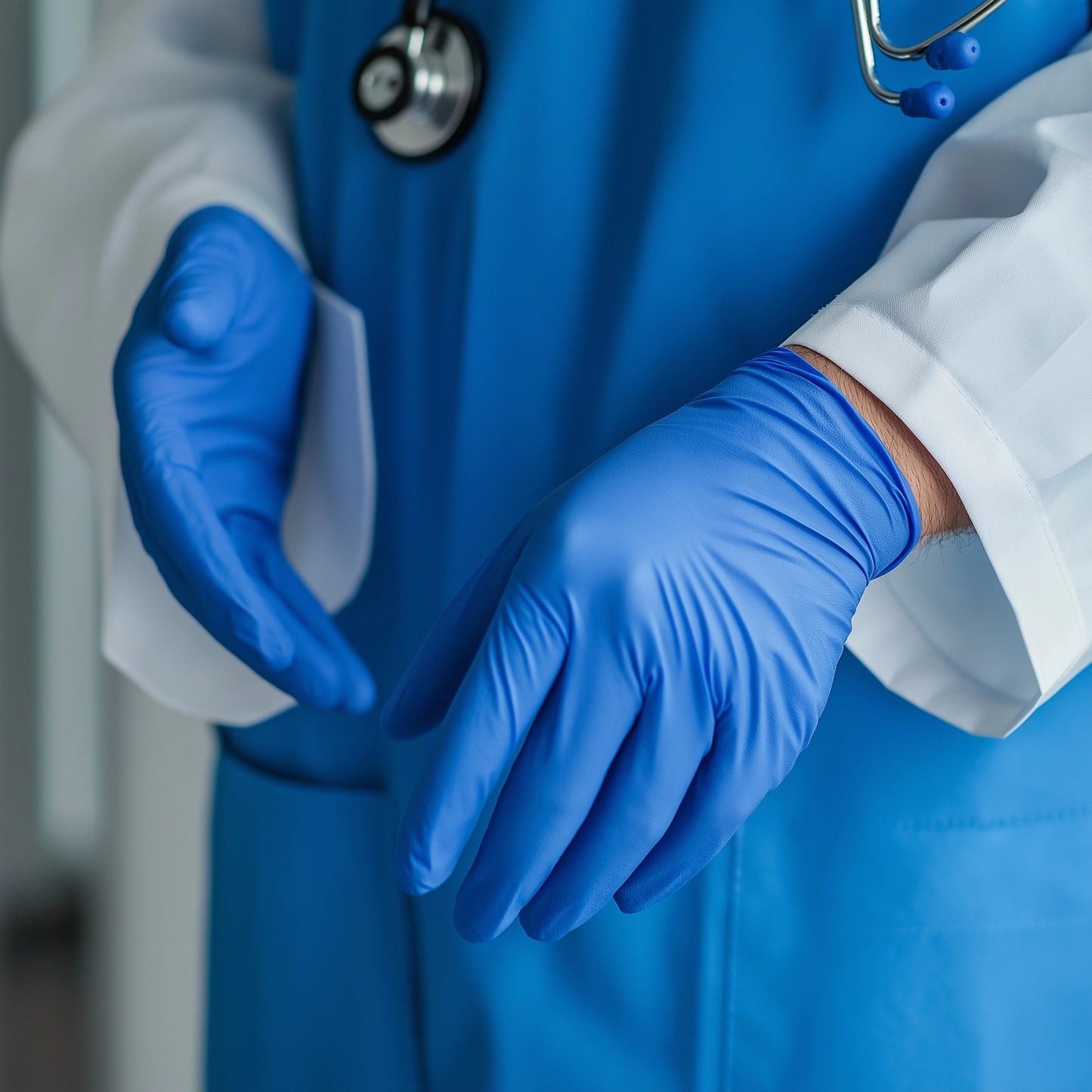 Heavy Duty Blue Nitrile Gloves (Medical)