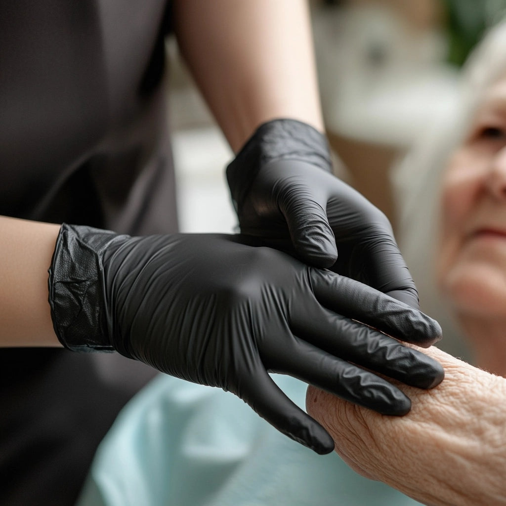 Black Nitrile Gloves (Medical)