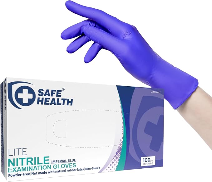 Blue Nitrile Gloves (Medical)