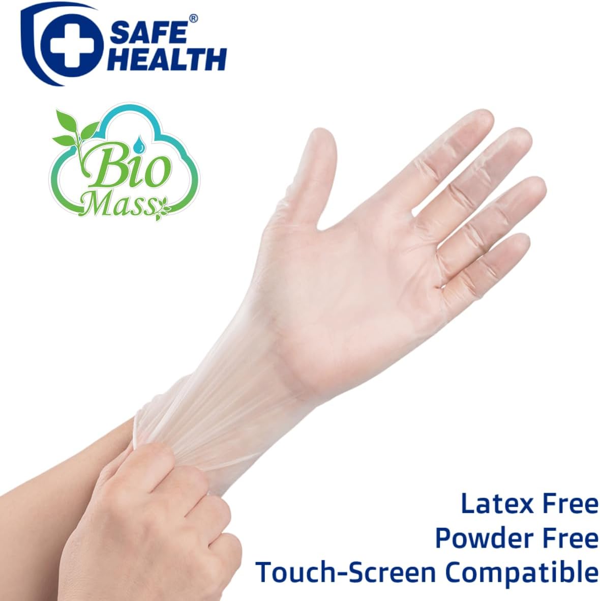 Biomass Eco-Friendly Clear Vinyl Disposable Gloves