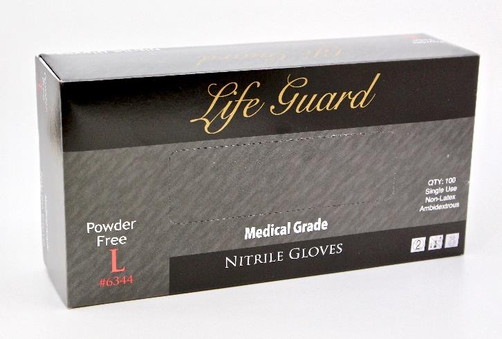 Black Heavy Duty Nitrile Gloves (Medical)