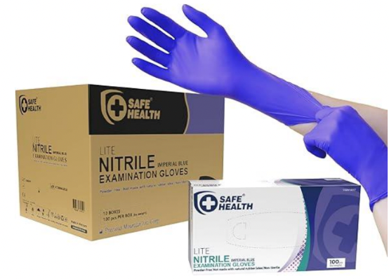 Blue Nitrile Gloves (Medical)