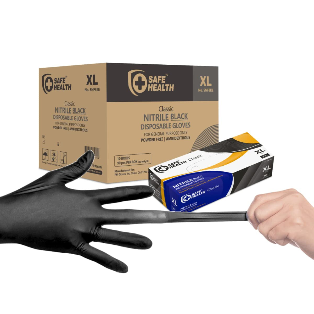 Black Nitrile Gloves (Industrial)
