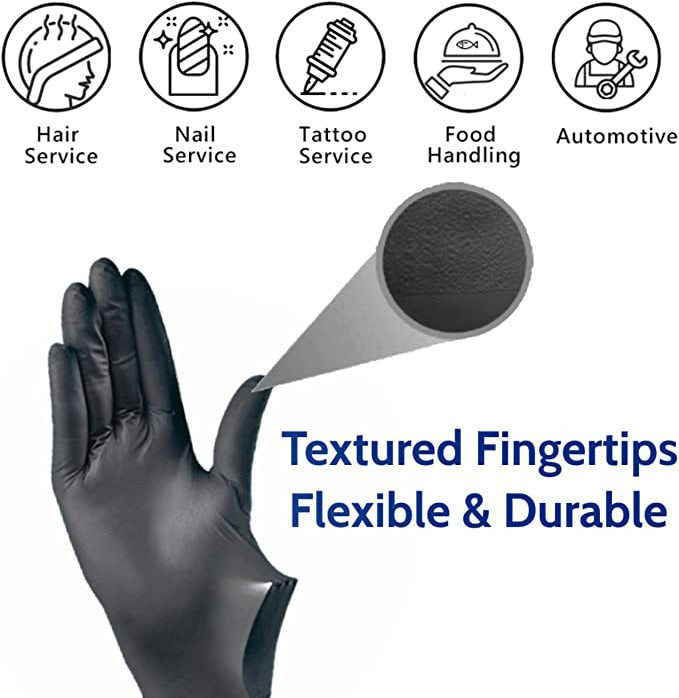Use cases for this gloves, you can use this in hair services, nail services, tattoo services, food handling, automotive etc 