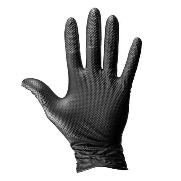 Black Diamond Grip Nitrile Gloves (Industrial) Image